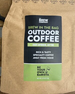 Torebka Power Coffee marki The Brew Company, kawa speciality bogata w kofeinę, wspiera koncentrację i energię, 26 g
